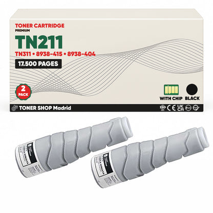 BDink Cartucho de Toner Compatible Konica Minolta TN211 Negro
