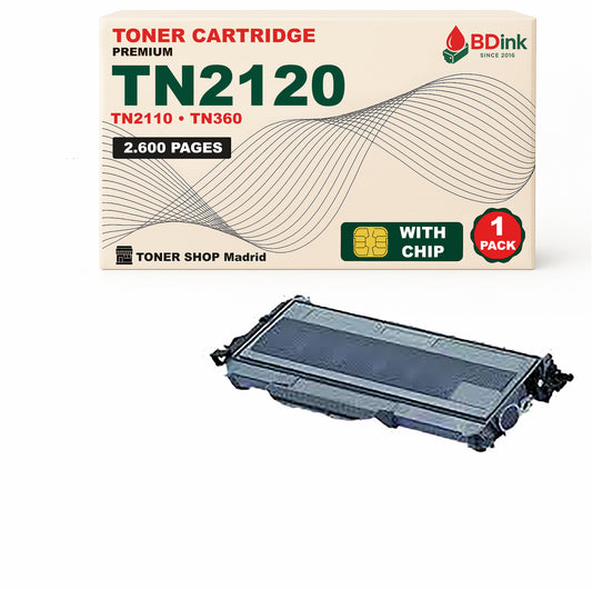 BDink Cartucho Tóner Compatible Brother TN2120 Negro