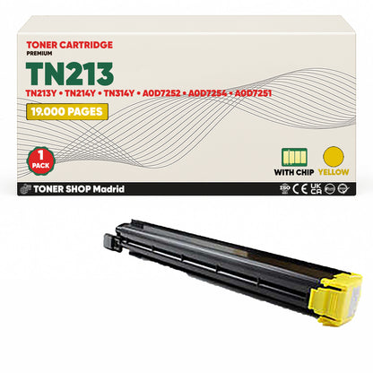 BDink Cartucho de Toner Compatible Konica Minolta TN213 (Pack 4) CMYK