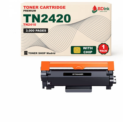 BDink Cartucho Tóner Compatible Brother TN2420 TN2410 Negro