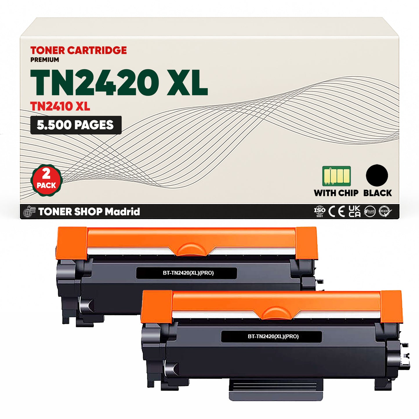 BDink Tóner Compatible Brother TN2420 XL Negro