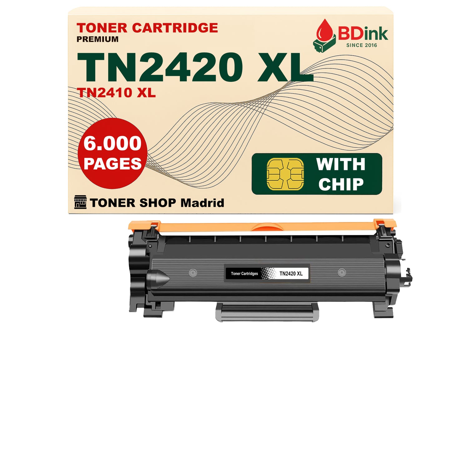 BDink Tóner Compatible Brother TN2420 XL Negro