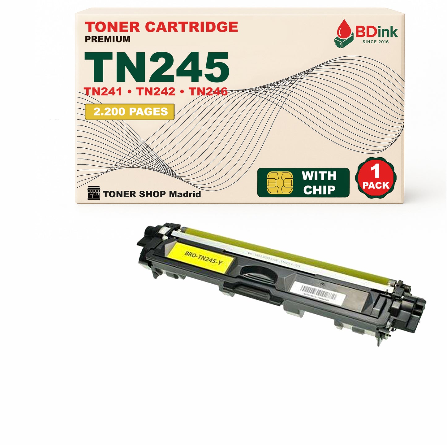 BDink Pack 4 Tóners Compatibles Brother TN241 TN245 (Pack 4)