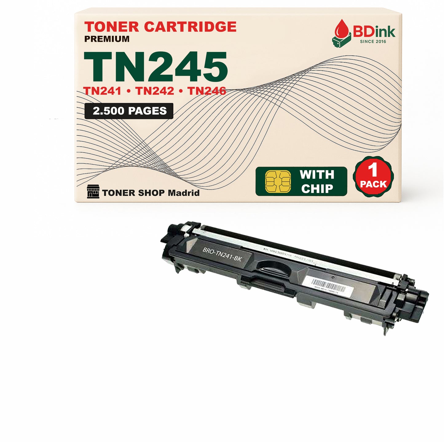 BDink Pack 4 Tóners Compatibles Brother TN241 TN245 (Pack 4)