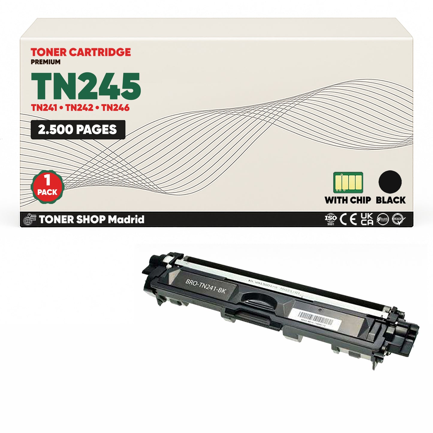 BDink Pack 4 Tóners Compatibles Brother TN241 TN245 (Pack 4)