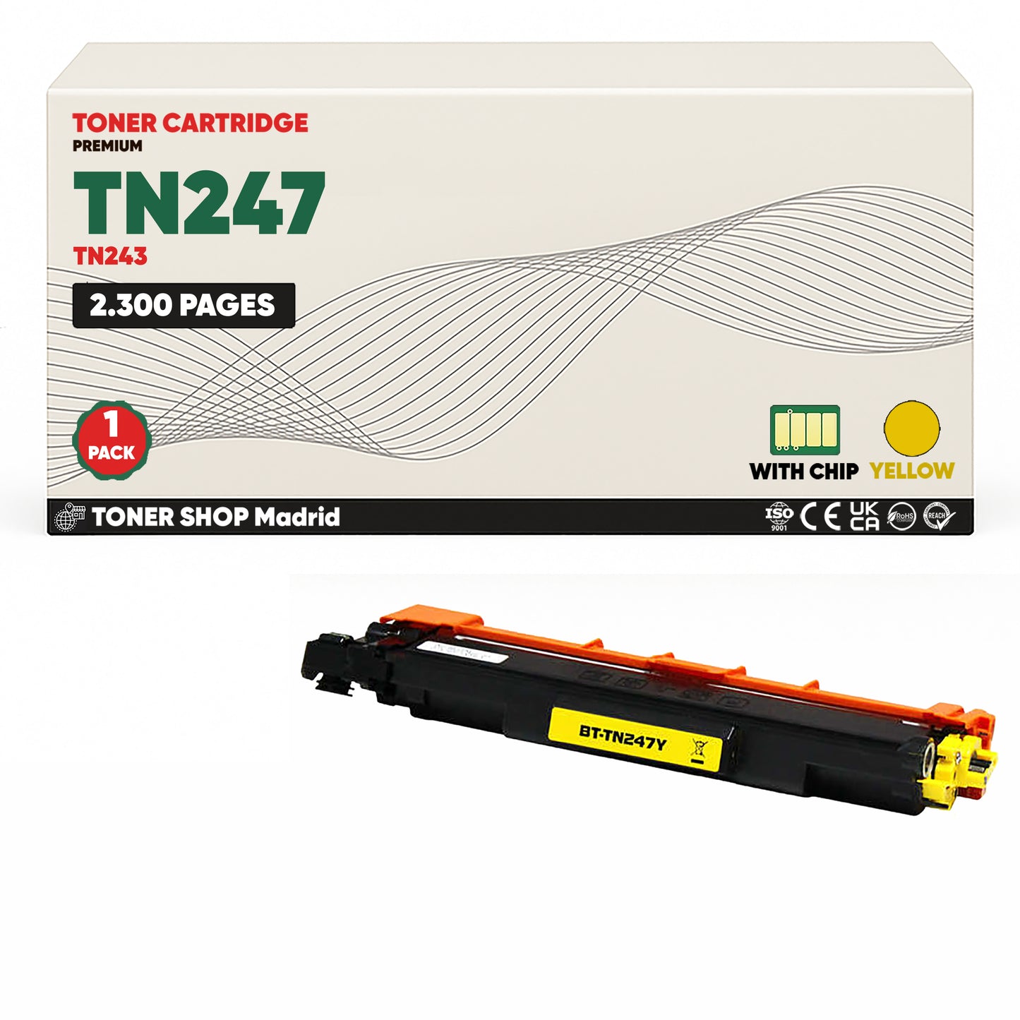 BDink Pack 4 Tóners Compatibles Brother TN247 TN243 (Pack 4)
