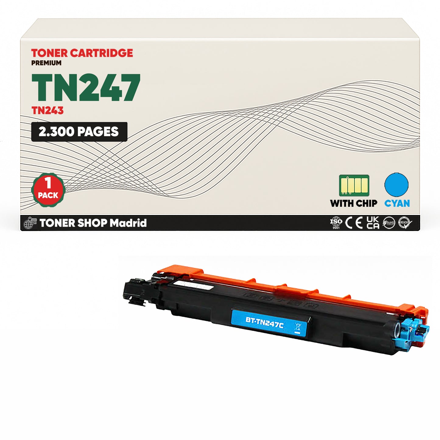 BDink Pack 4 Tóners Compatibles Brother TN247 TN243 (Pack 4)