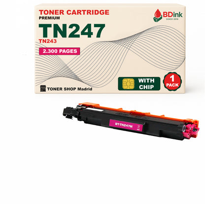 BDink Pack 4 Tóners Compatibles Brother TN247 TN243 (Pack 4)