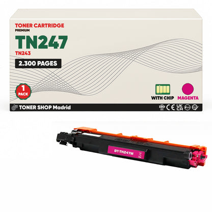 BDink Pack 4 Tóners Compatibles Brother TN247 TN243 (Pack 4)
