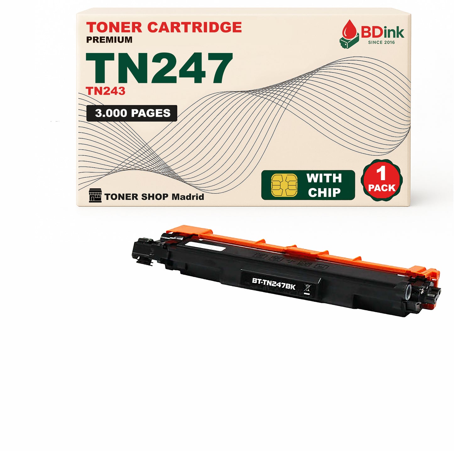 BDink Pack 4 Tóners Compatibles Brother TN247 TN243 (Pack 4)