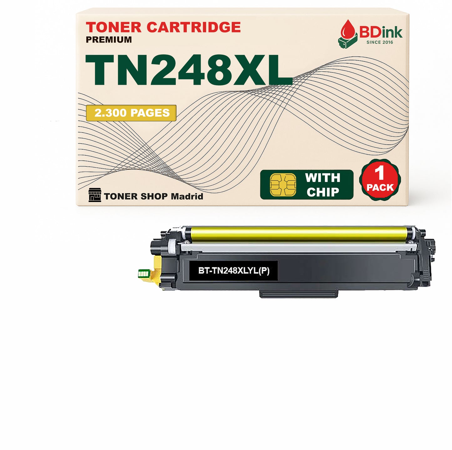 BDink Tóners Compatibles Brother TN248XL (Pack 4 CMYK) - Alta Capacidad