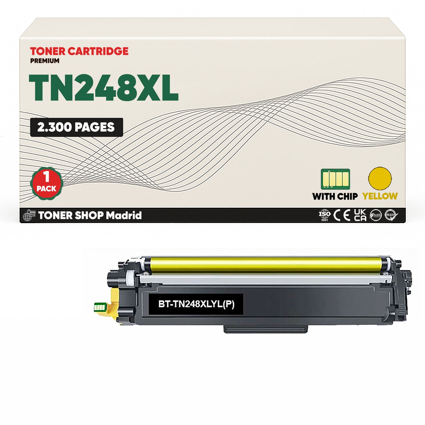 BDink Tóners Compatibles Brother TN248XL (Pack 4 CMYK) - Alta Capacidad