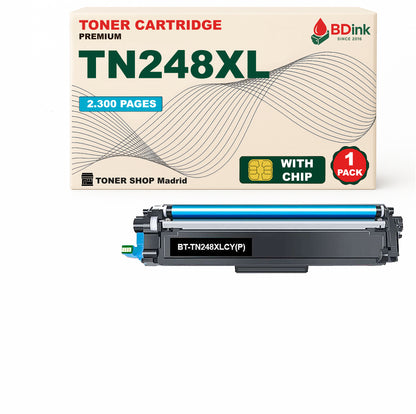BDink Tóners Compatibles Brother TN248XL (Pack 4 CMYK) - Alta Capacidad