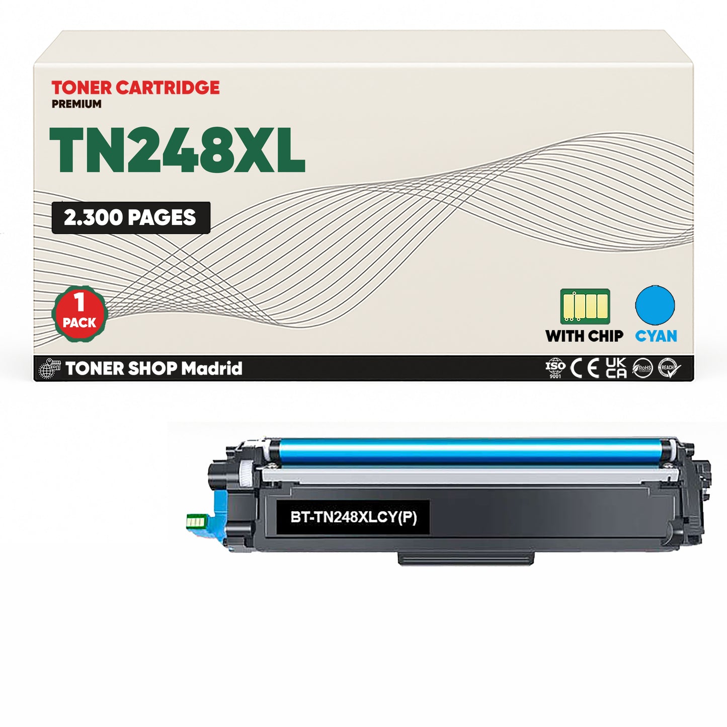 BDink Tóners Compatibles Brother TN248XL (Pack 4 CMYK) - Alta Capacidad