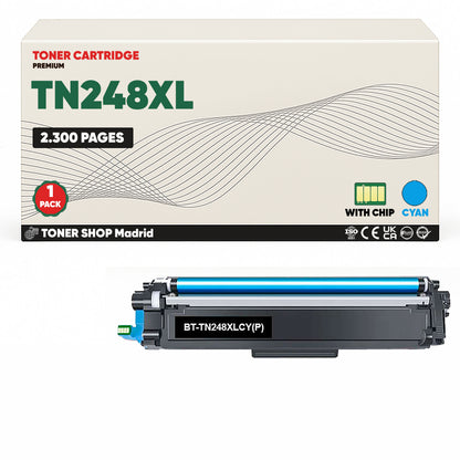 BDink Tóners Compatibles Brother TN248XL (Pack 4 CMYK) - Alta Capacidad