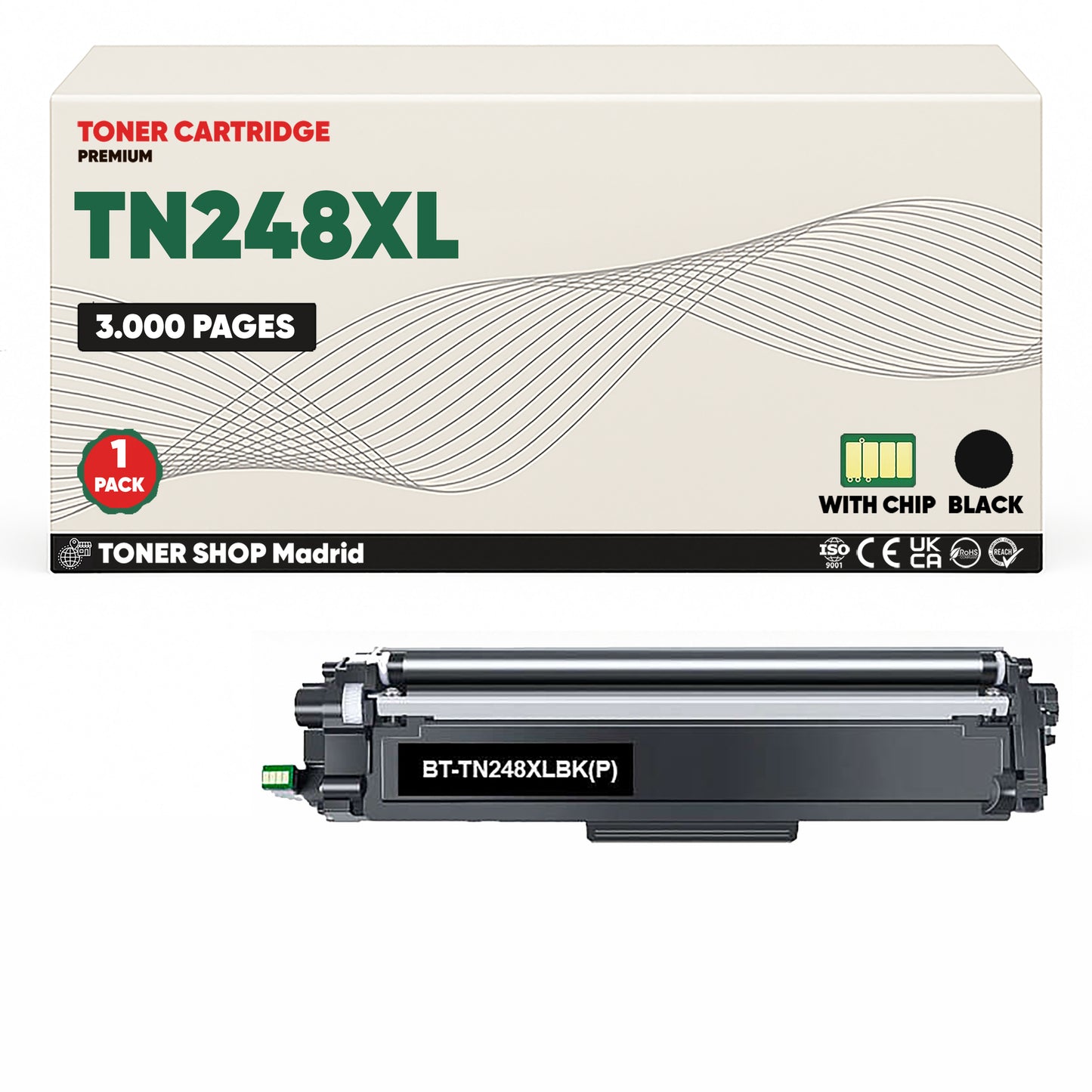 BDink Tóners Compatibles Brother TN248XL (Pack 4 CMYK) - Alta Capacidad