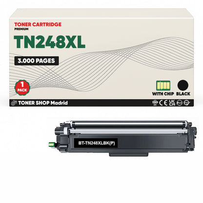 BDink Tóners Compatibles Brother TN248XL (Pack 4 CMYK) - Alta Capacidad