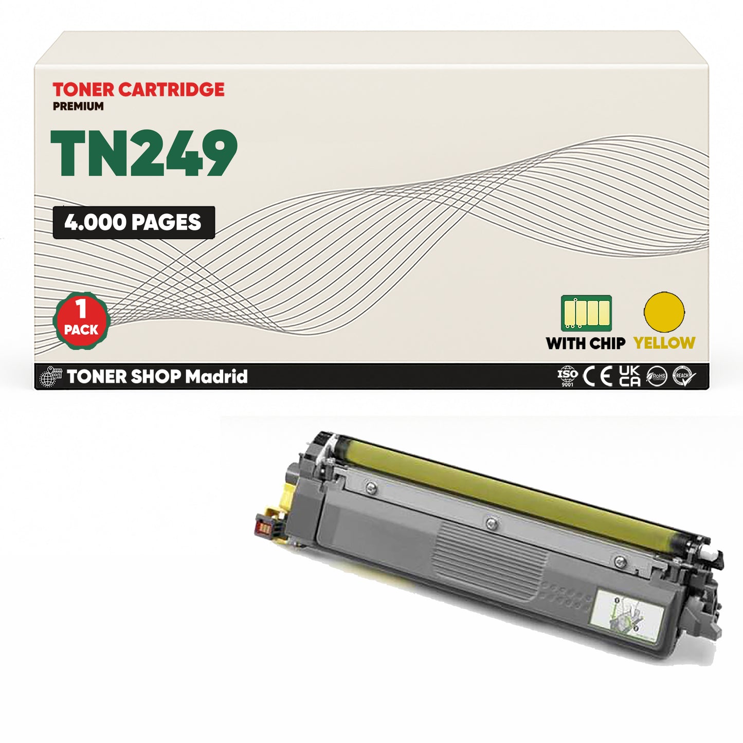 BDink Tóner Compatible Brother TN249 CMYK (Pack 4) Con Chip