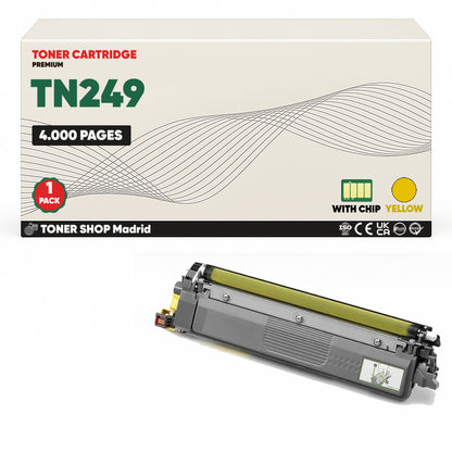 BDink Tóner Compatible Brother TN249 CMYK (Pack 4) Con Chip