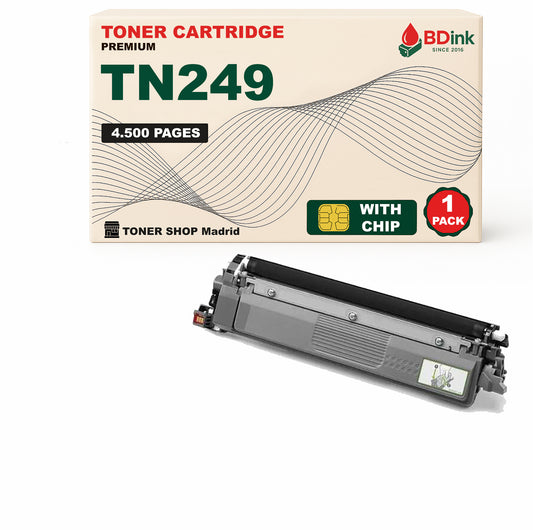 BDink Tóner Compatible Brother TN249 CMYK (Pack 4) Con Chip