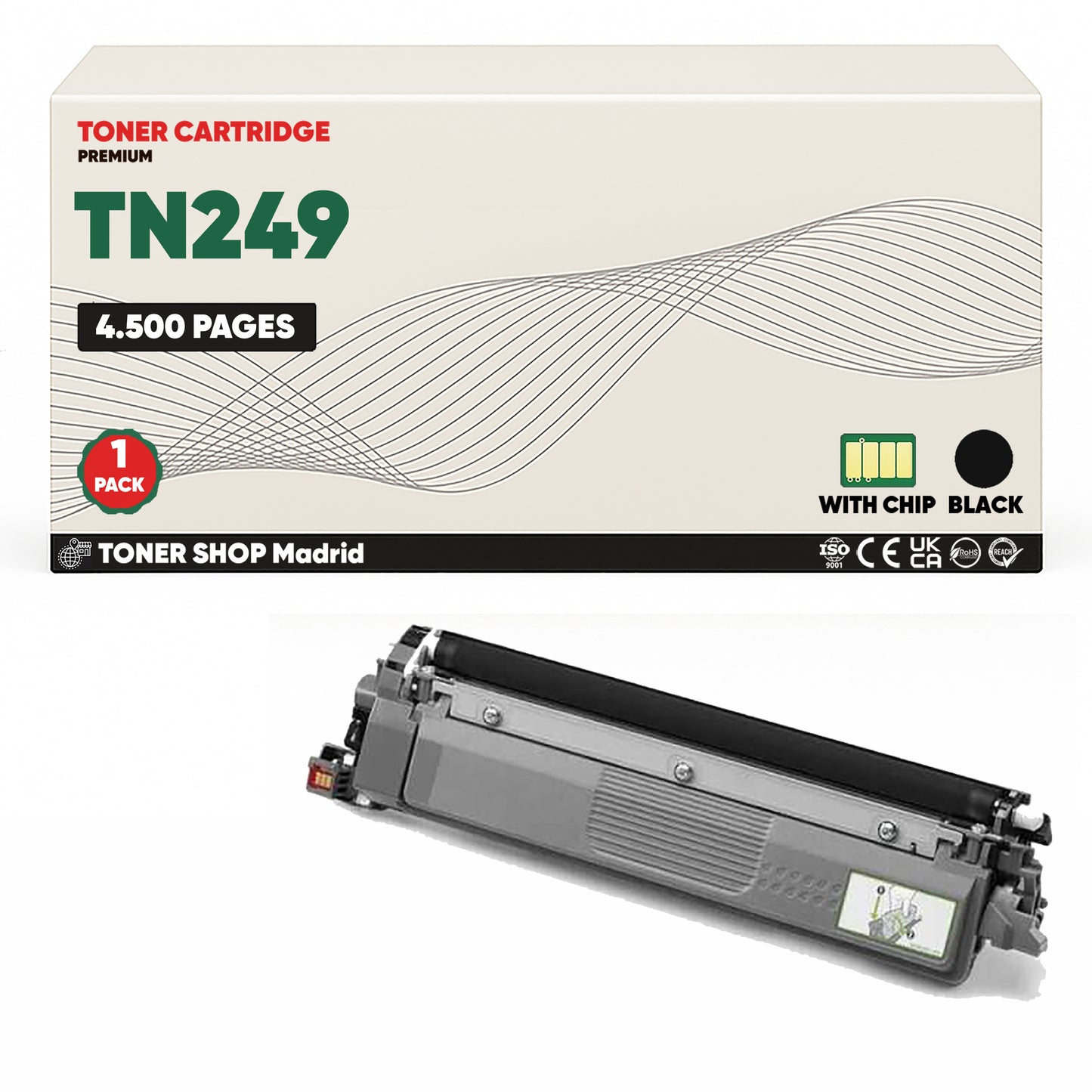 BDink Tóner Compatible Brother TN249 CMYK (Pack 4) Con Chip