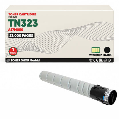 BDink Cartucho de Toner Compatible Konica Minolta TN323 Negro