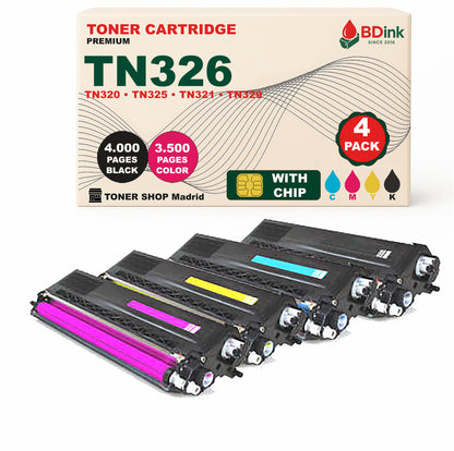 BDink Tóner Compatible Brother TN320 / TN321 / TN326 CMYK (Pack 4)