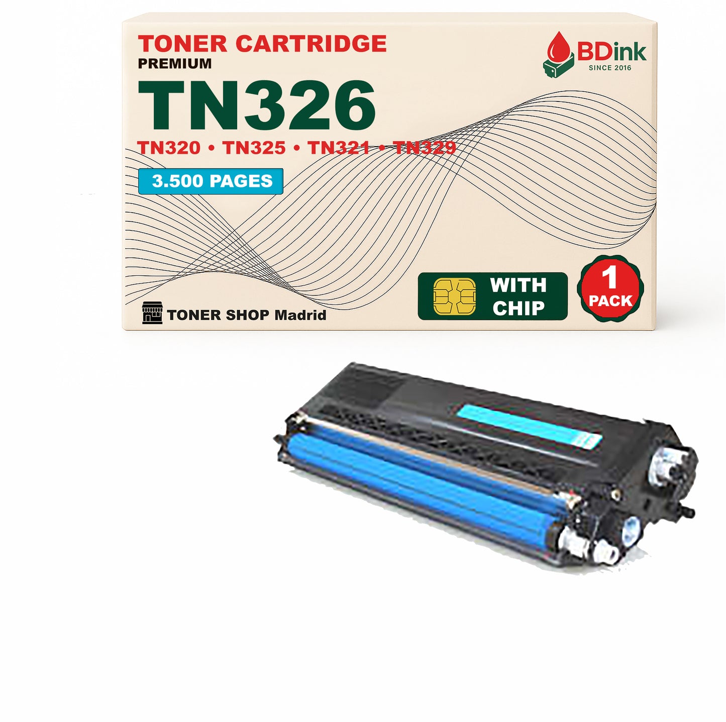 BDink Tóner Compatible Brother TN320 / TN321 / TN326 CMYK (Pack 4)