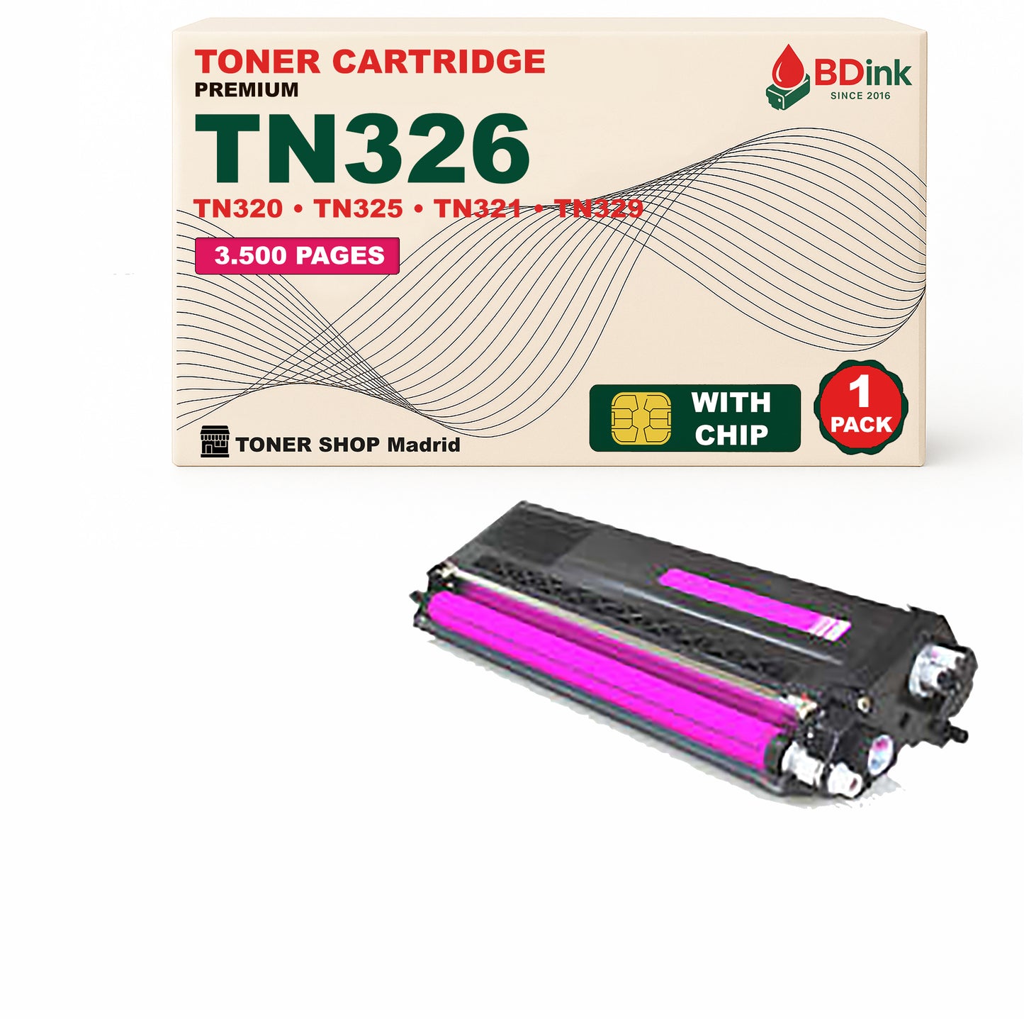 BDink Tóner Compatible Brother TN320 / TN321 / TN326 CMYK (Pack 4)