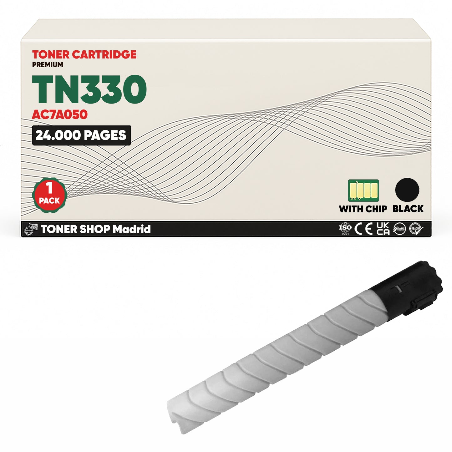 BDink Cartucho de Toner Compatible Konica Minolta TN330 Negro