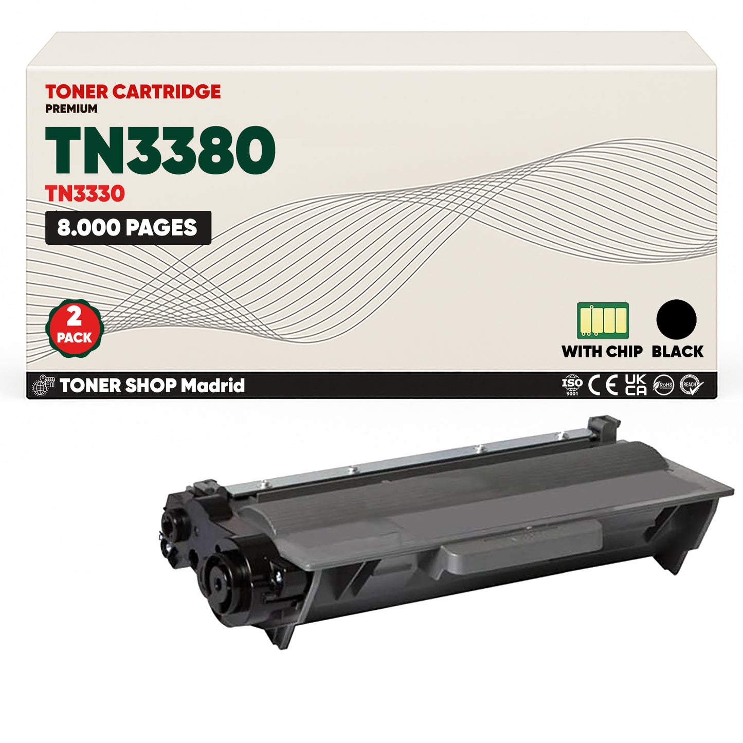 BDink Tóner Compatible Brother TN3330 / TN3380 Negro