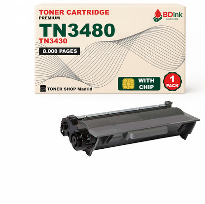 BDink Tóner Compatible Brother TN3430 / TN3480 Negro