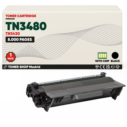 BDink Tóner Compatible Brother TN3430 / TN3480 Negro