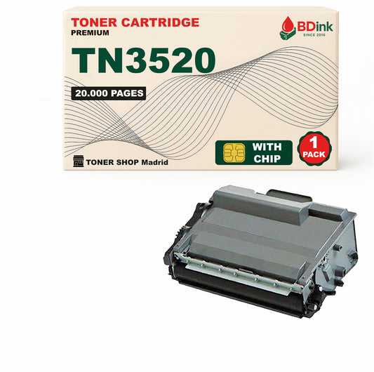 BDink Tóner Compatible Brother TN3520 Negro