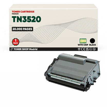 BDink Tóner Compatible Brother TN3520 Negro