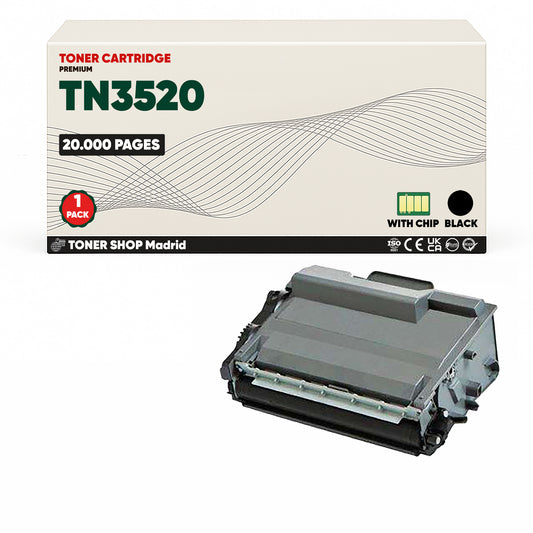 BDink Tóner Compatible Brother TN3520 Negro