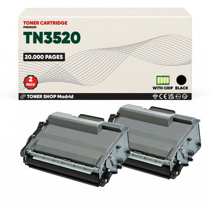 BDink Tóner Compatible Brother TN3520 Negro