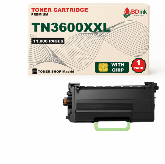 BDink Tóner Compatible Brother TN3600XXL Negro