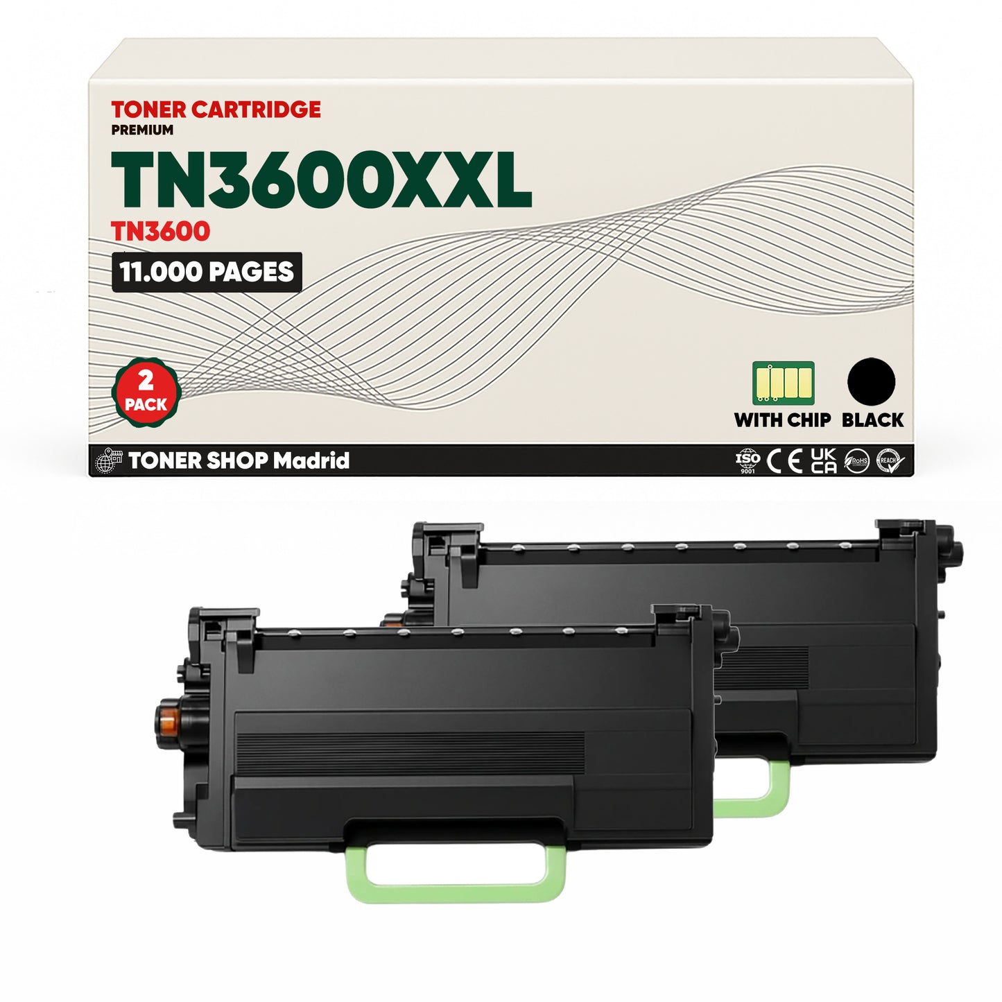 BDink Tóner Compatible Brother TN3600XXL Negro