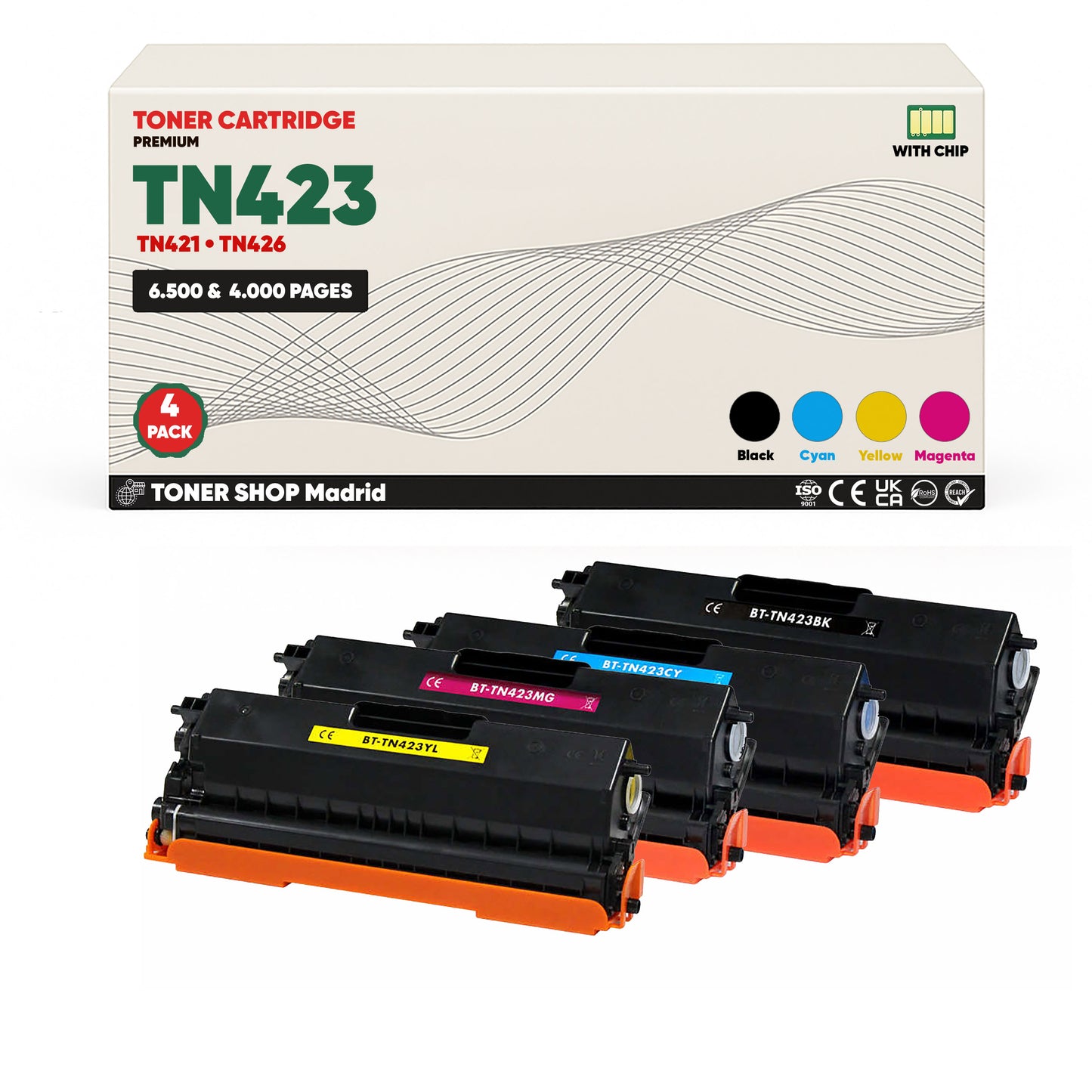 BDink Tóners Compatibles TN421 / TN423 / TN426 Pack CMYK