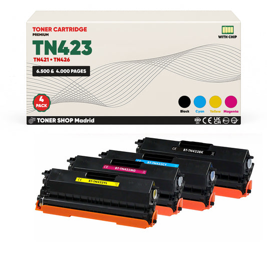 BDink Tóners Compatibles TN421 / TN423 / TN426 Pack CMYK