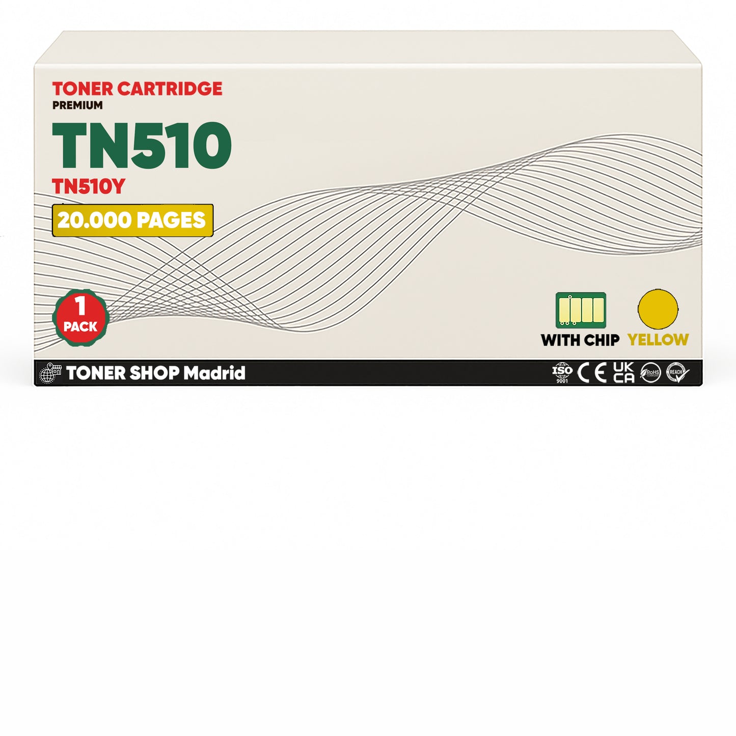BDink Cartuchos de Toner Compatible Konica Minolta TN510 Cian Amarillo