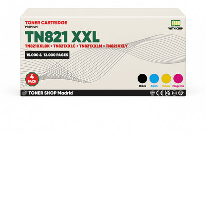 BDink Tóner Compatible Brother TN821XXL CMYK Pack 4