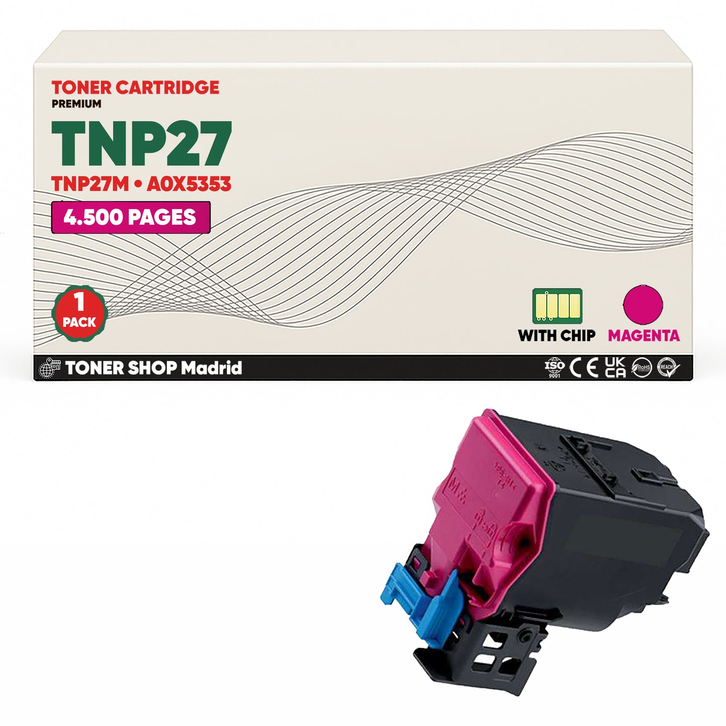 BDink Tóner Compatible Konica Minolta TNP27 (Pack 4 CMYK)