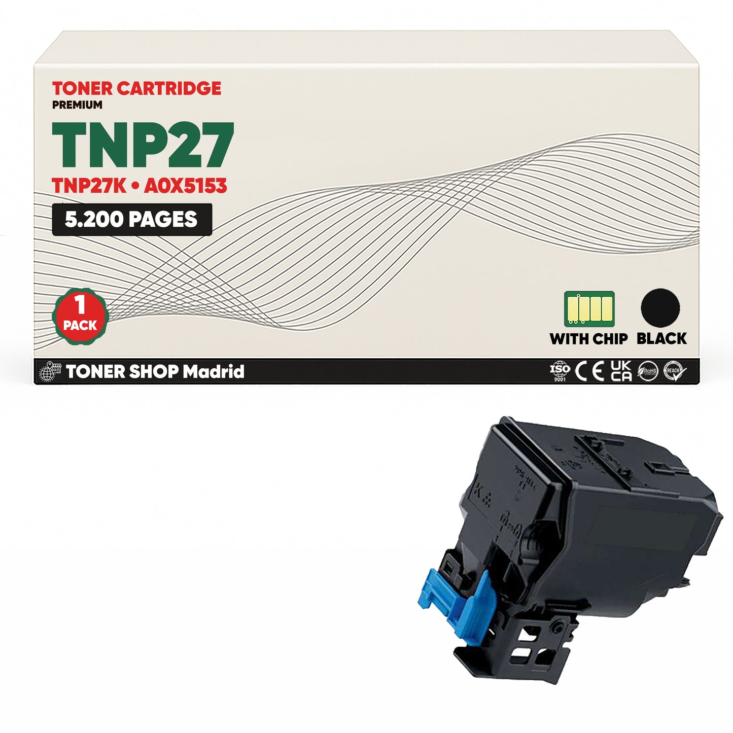 BDink Tóner Compatible Konica Minolta TNP27 (Pack 4 CMYK)