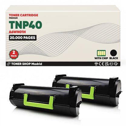 BDink Cartucho de Toner Compatible Konica Minolta TNP40 Negro