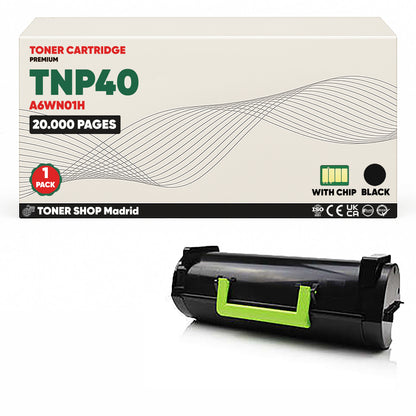 BDink Cartucho de Toner Compatible Konica Minolta TNP40 Negro