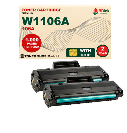 BDink Tóner Compatible HP 106A Negro W1106A