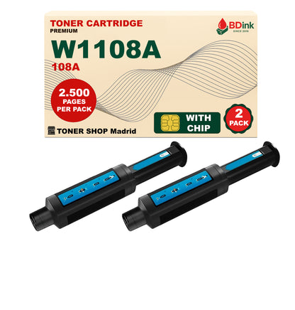 BDink Tóner Compatible HP 108A Negro W1108A