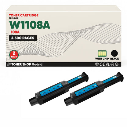 BDink Tóner Compatible HP 108A Negro W1108A
